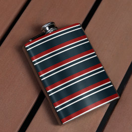 Blaue Uniform Streifen Flachmann