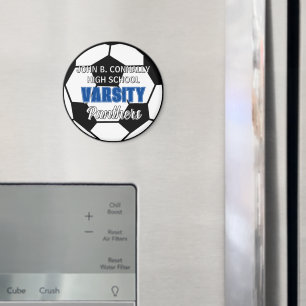 Blaue Universitäts-Fußballmannschaft Individuelle Magnet