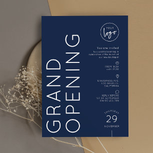 Blaue Unternehmens-Logo-Eröffnung Corporate Grand  Einladung