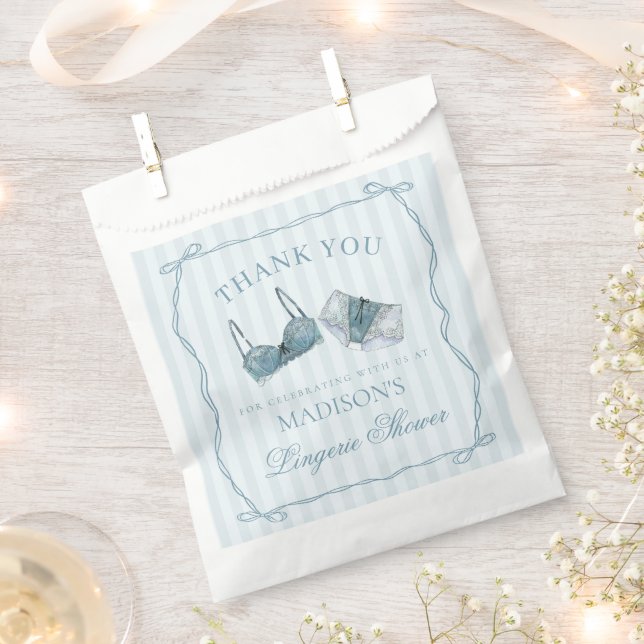 Blaue Unterwäsche Dusche Junggesellinnenabschied D Geschenktütchen (Ausgeschnitten)