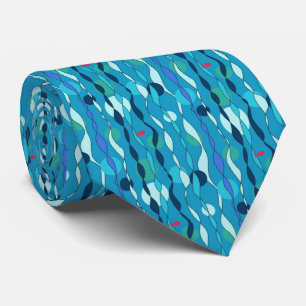 Blaue UnterwasserKrawatte Krawatte