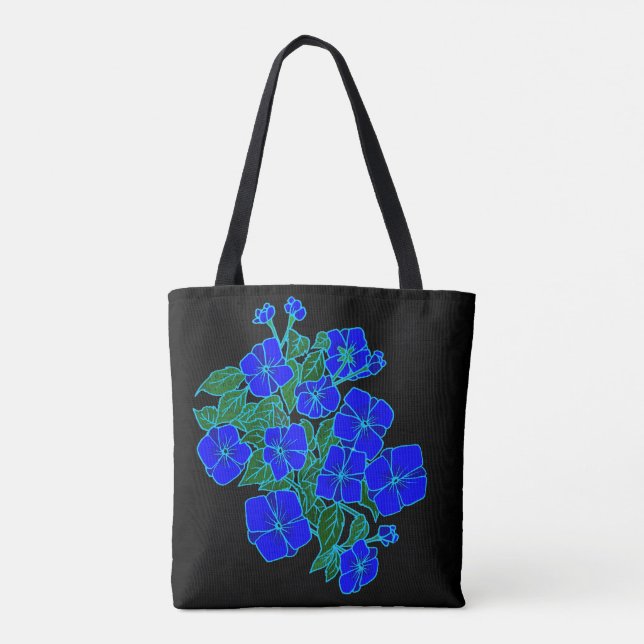 Blaue Veilchen #1 Tasche (Rückseite)