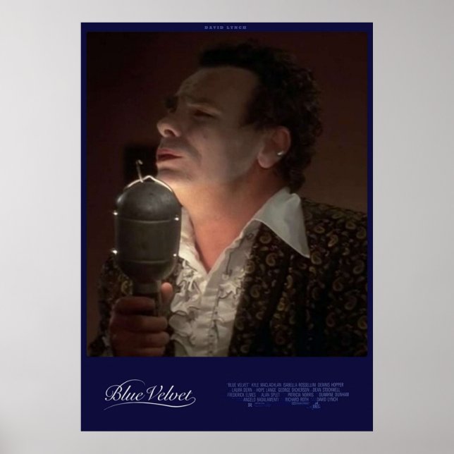 BLAUE VELVET POSTER (Vorne)