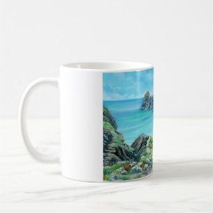 Blaue Vergewaltigung in der Kynance Cove Kaffeetasse