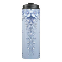 Blaue verzierte Blumen mit Perlen