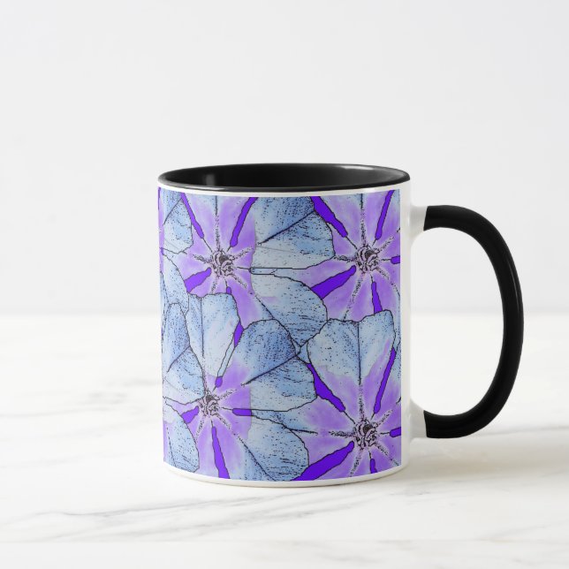 Blaue Vincas-Tasse Tasse (Rechts)
