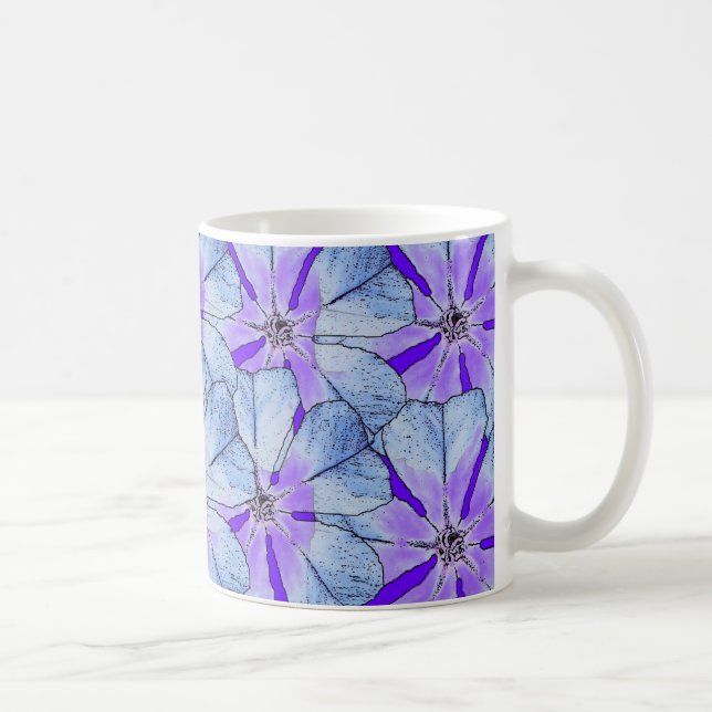 Blaue Vincas-Tasse Tasse (Rechts)