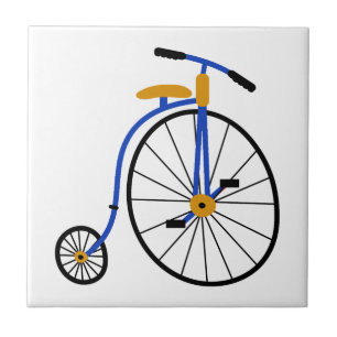 Blaue Vintage-Fahrrad-Neuheit Fliese