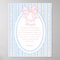 Blaue Vintage Fancy Florale Windel Gedanken Baby