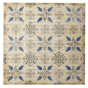 Blaue Vintage-Imitation rustikaler Keramikfliese