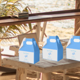 Blaue Vintage-Krabbe für Hochzeiten Geschenkschachtel