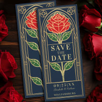 Blaue Vintage Rose aus festgeklemmtem Glas Save th
