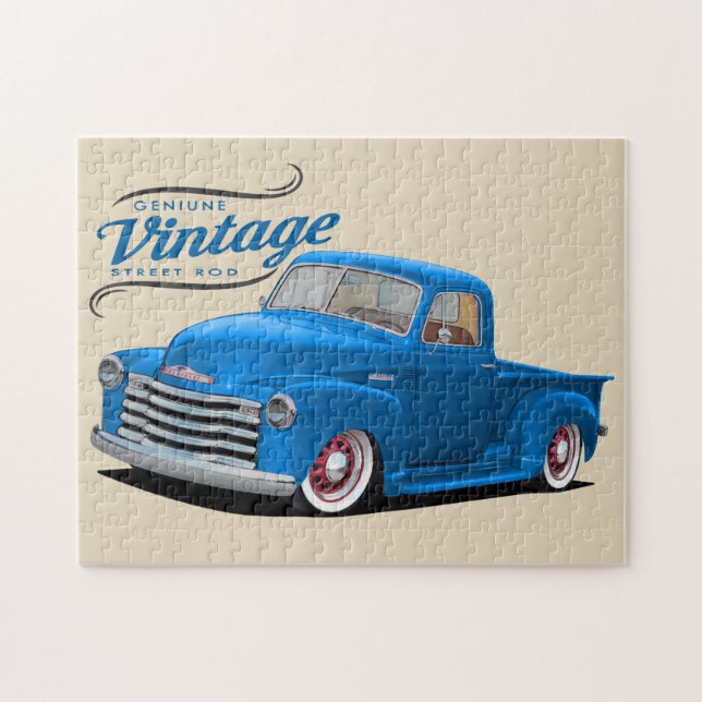 Blaue Vintage Straße Rod (Horizontal)