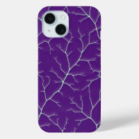 Blaue-Violette Ast Design iPhone-Hülle
