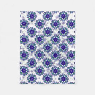 Blaue violette beständige Fleece-Decke Fleecedecke