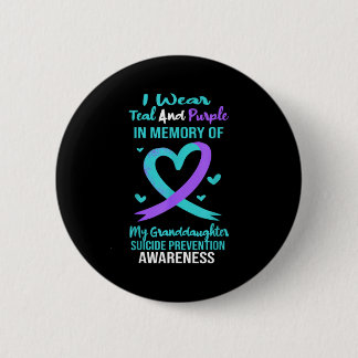 Blaue Violette Erinnerung Enkelin Suizidprävention Button