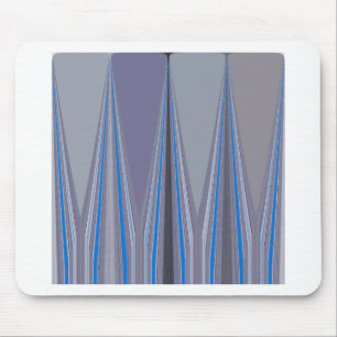 Blaue, violette, graue Chevron-Kunststoffdruck Mousepad