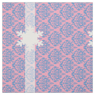 Blaue Violette Mattierte Orchidee Damaskus mit Sch Stoff