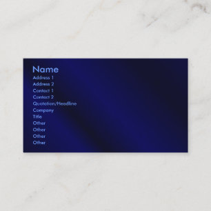 Blaue Visitenkarte