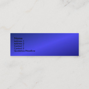 Blaue Visitenkarte