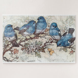 Blaue Vögel