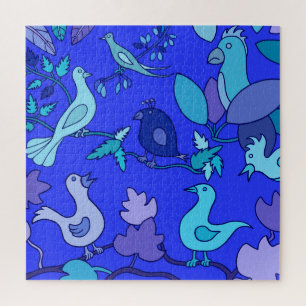 Blaue Vögel