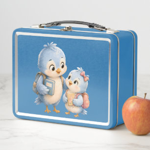 Blaue Vogel Bruder Andenken Lunch Box