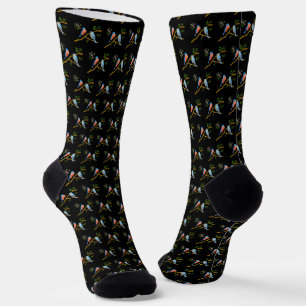 Blaue Vögel Socken