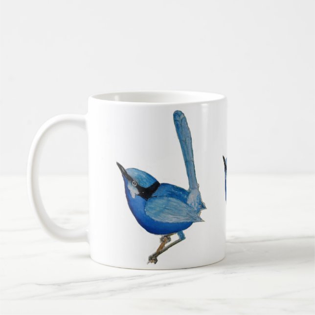 Blaue Vogel-Tasse Kaffeetasse (Links)