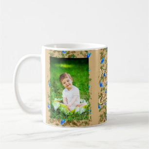 Blaue Vogelart-Tasse Kaffeetasse