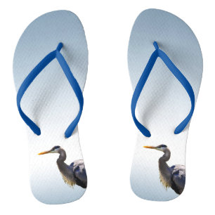 Blaue Vogelgrippe Flip Flops