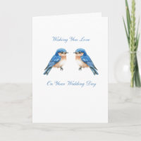 Blaue Vogels Hochzeit