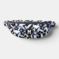 Blaue Volleyballmannschaft - mit Monogramm