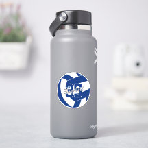 Blaue Volleyballmannschaft - personalisiert