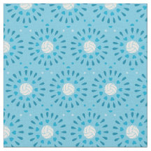 Blaue Volleyballs Kaleidoskop Muster