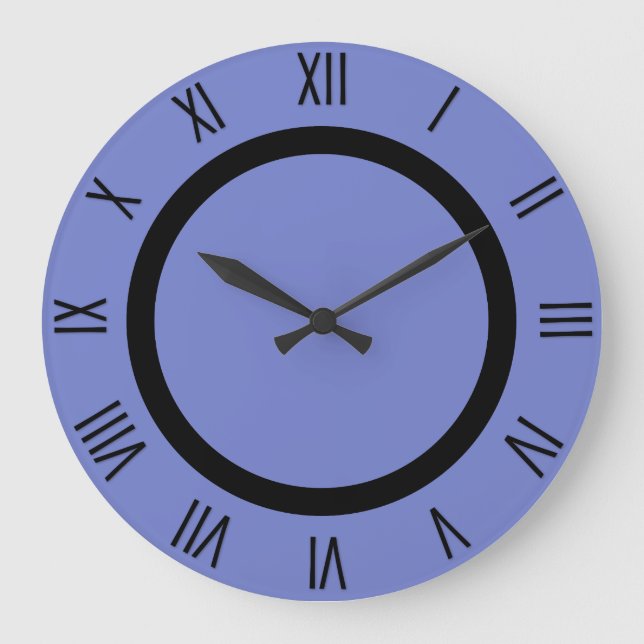 Blaue Wanduhr Periwinkle (Vorderseite)
