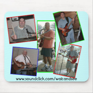 Blaue WARTEZEIT UND SEHEN Mousepad