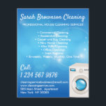 Blaue Waschmaschine Janitorial Haushaltshilfe saub Flyer<br><div class="desc">Blaue Waschmaschine Janitorial Haushaltshilfe sauber</div>