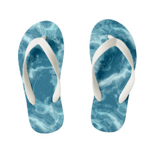 Blaue Wasser Murmel   Kinderbadesandalen