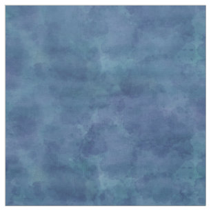 Blaue Wasserfarbe Abstrakte Wolkenmuster Stoff