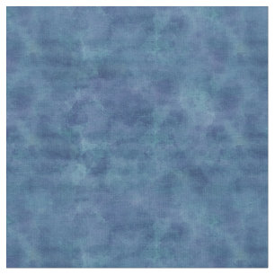 Blaue Wasserfarbe Abstrakte Wolkenmuster Stoff