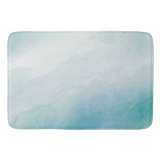 Blaue Wasserfarbe Badematte