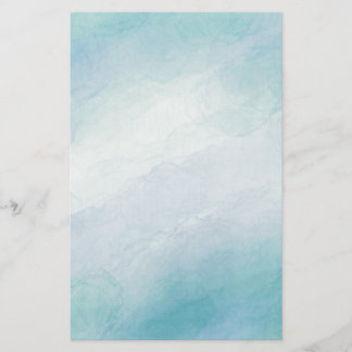 Blaue Wasserfarbe Briefpapier