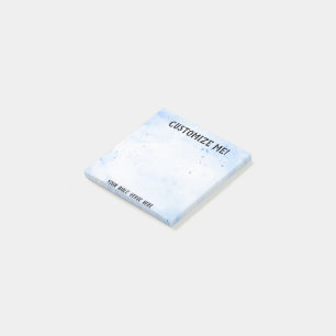 Blaue Wasserfarbe jeder Bibelverse Post-it Klebezettel