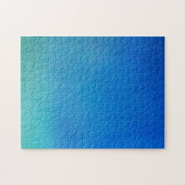 Blaue Wasserfarbe Ombre (Horizontal)