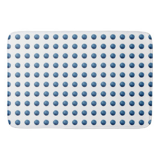 Blaue Wasserfarbtupfen Badematte
