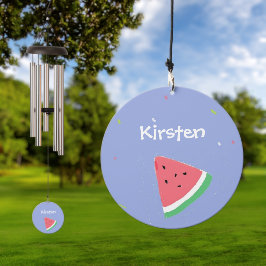 Blaue Wassermelone-individuelle Name Windspiel