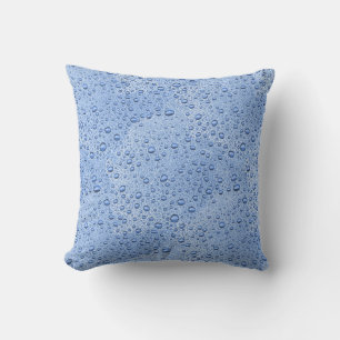 Blaue Wassertröpfchen Kissen