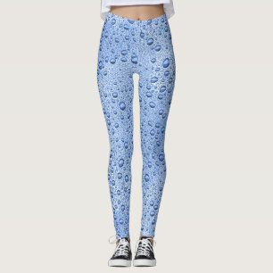 Blaue Wassertröpfchen Leggings
