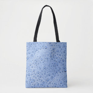 Blaue Wassertröpfchen Tasche